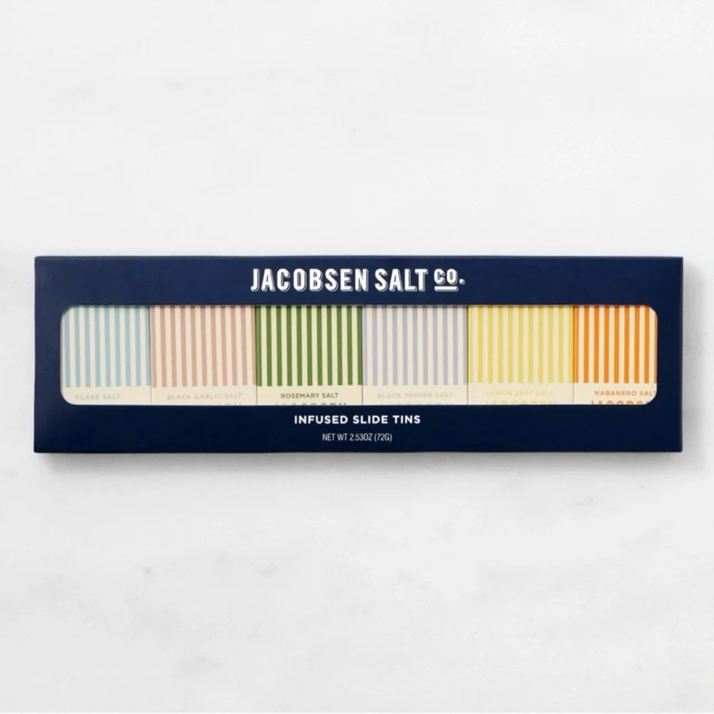 Williams Sonoma Jacobsen Salt Co. Infused Slide Tins
